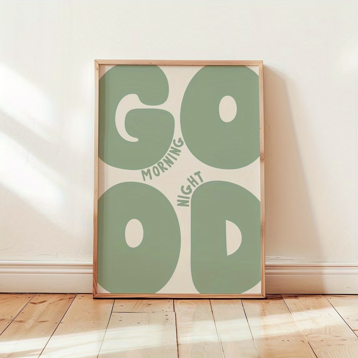 Modern Green Good Morning Good - Home Decor Quotes ulasan dan harga