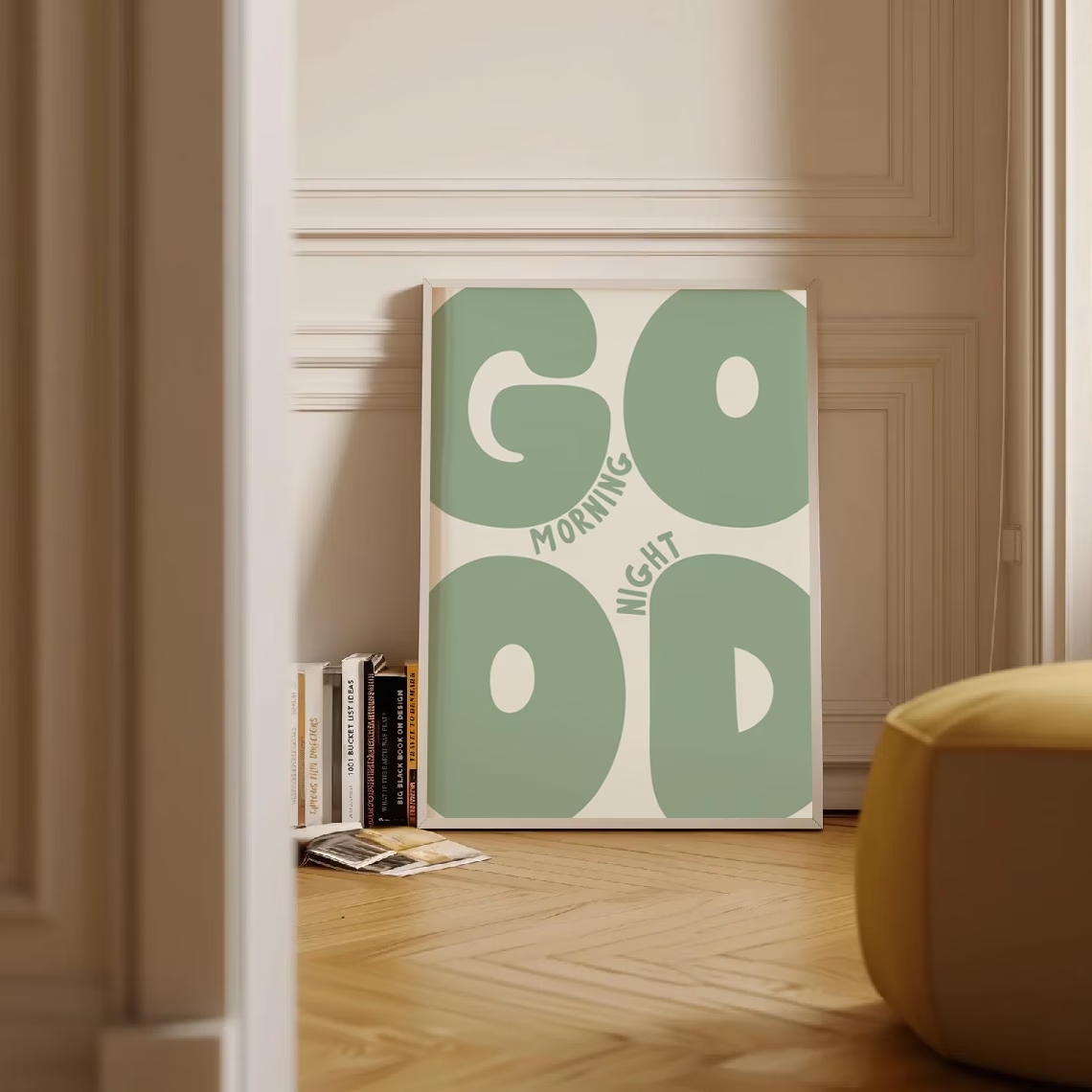 Modern Green Good Morning Good - Home Decor Quotes ulasan dan harga