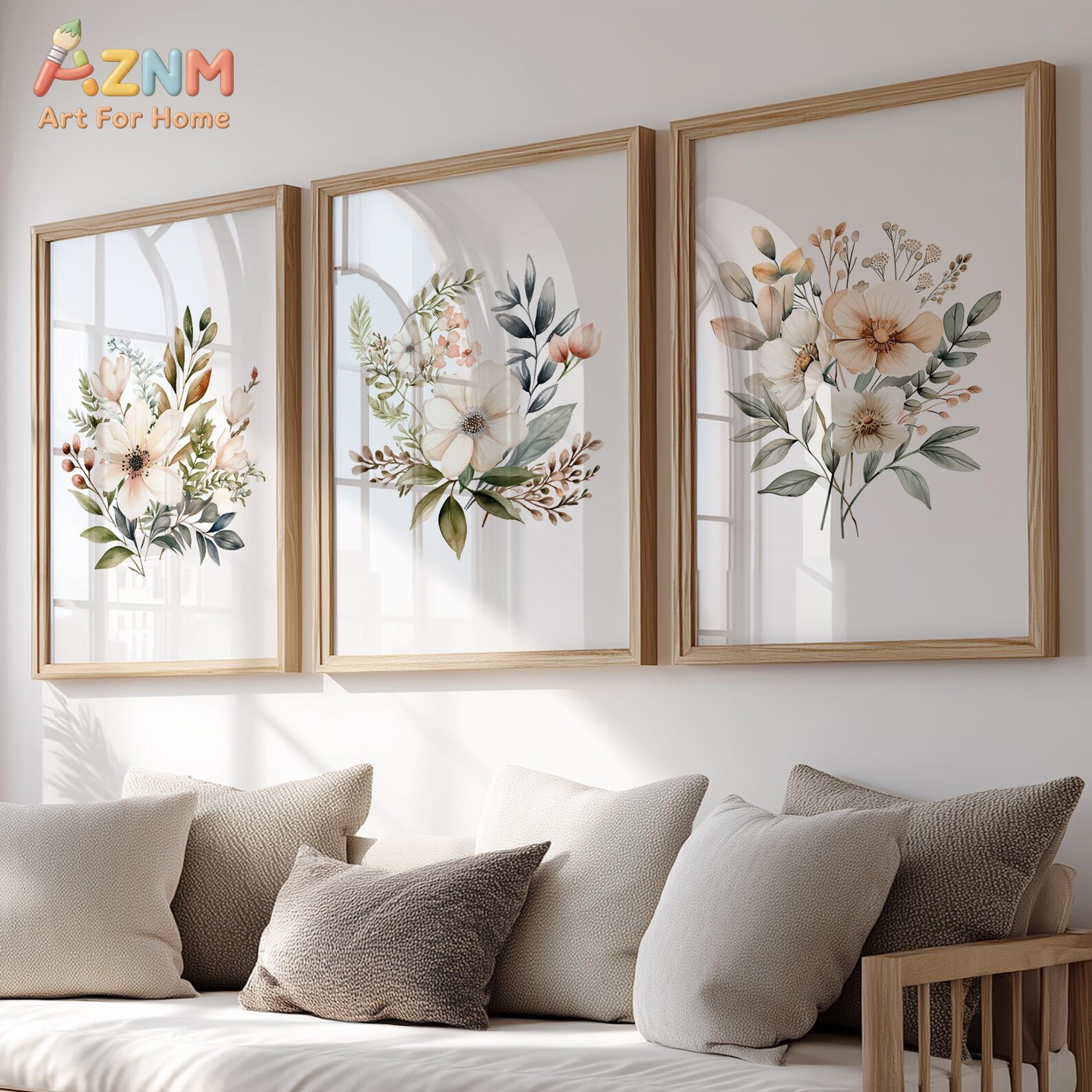 Set of 3 Wildflowers |Vintage  - Home Decor Kit ulasan dan harga