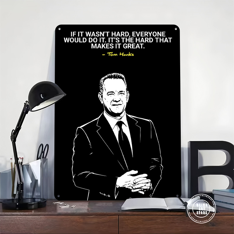 Tom Hanks Quote on Hard Work 3 - Home Decor Quotes On Wall ulasan dan harga