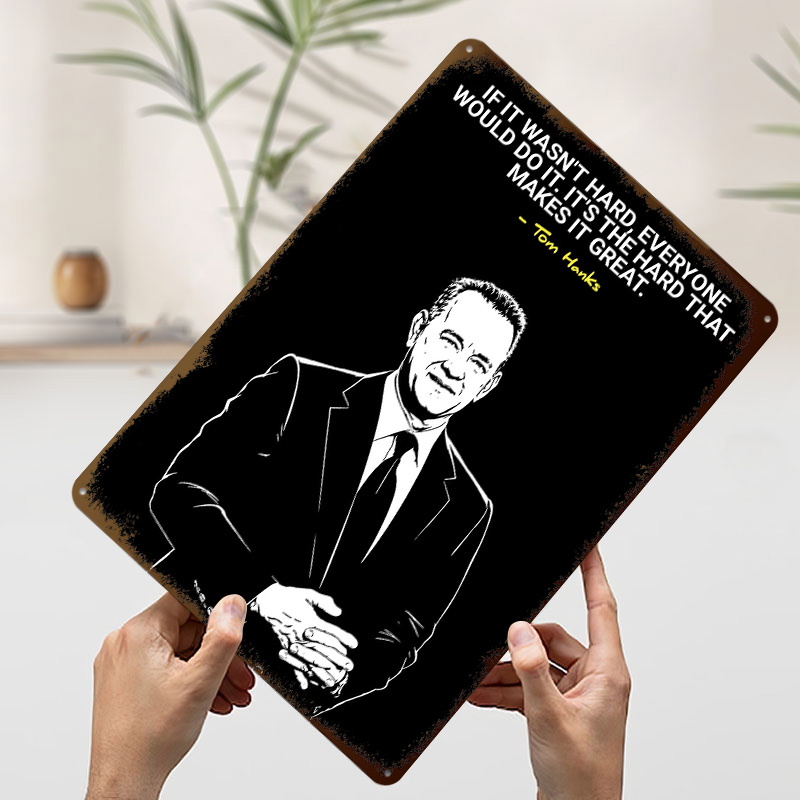 Tom Hanks Quote on Hard Work 3 - Home Decor Quotes On Wall ulasan dan harga