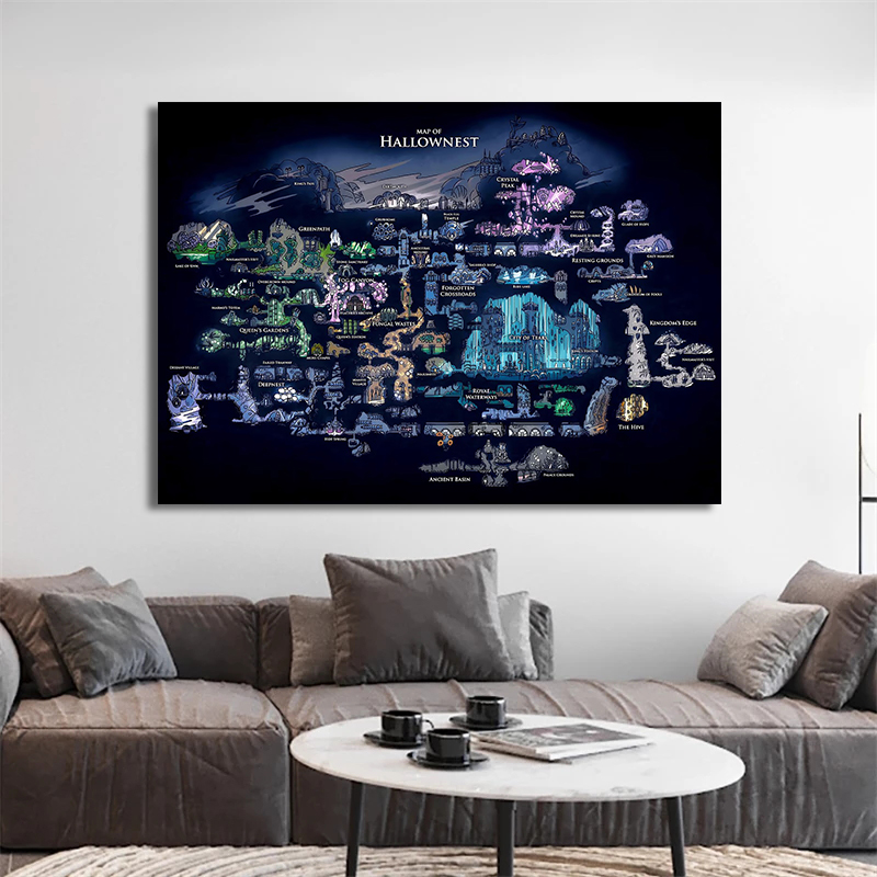 Game Hollow Knight Map Game Po - Home Decor Game ulasan dan harga