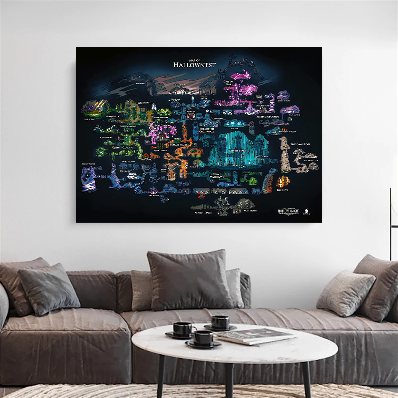 Game Hollow Knight Map Game Po - Home Decor Game ulasan dan harga