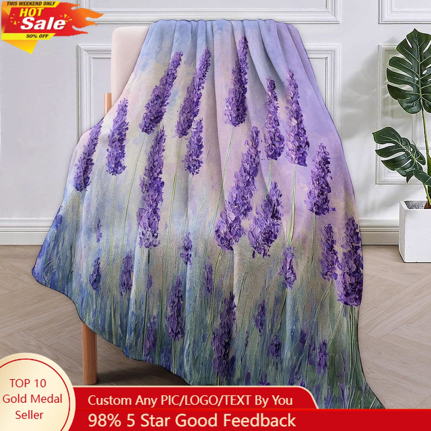 Camper Flannel Blanket, Camp G - Home Decor Theme ulasan dan harga