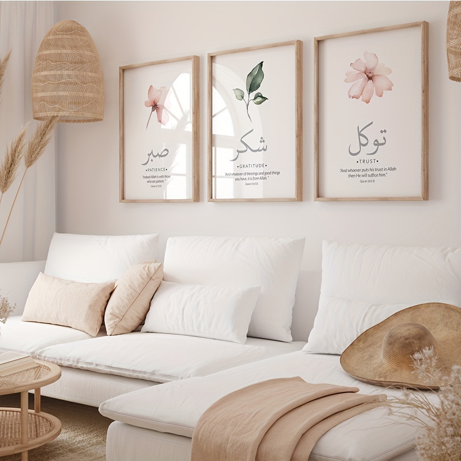 3pcs/set Islamic Qur'an Verses - Home Decor Kit ulasan dan harga