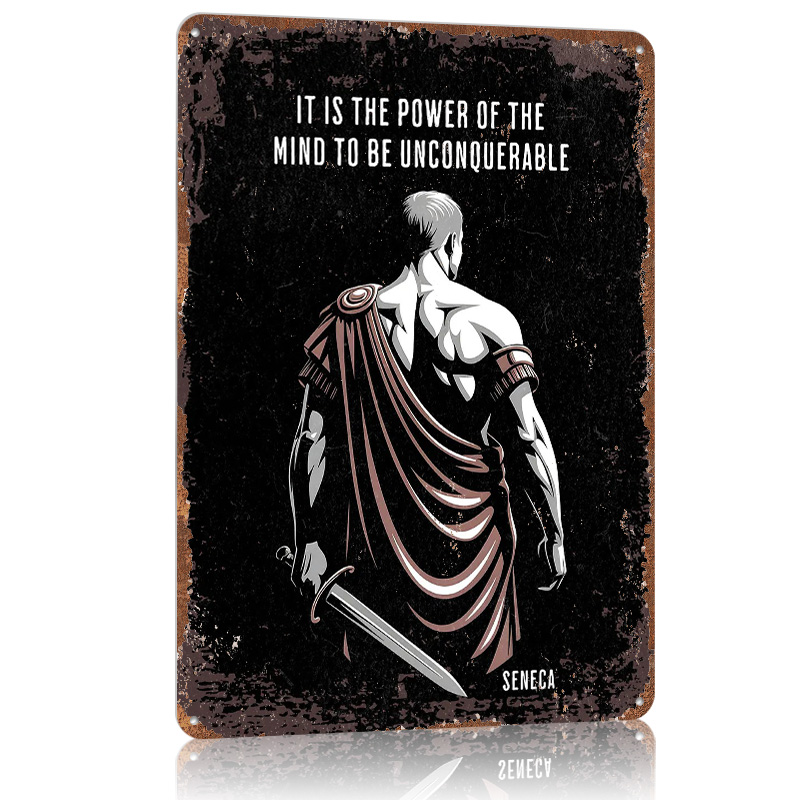 Seneca Stoic Quote Metal Poste - Home Decor Quotes On Wall ulasan dan harga