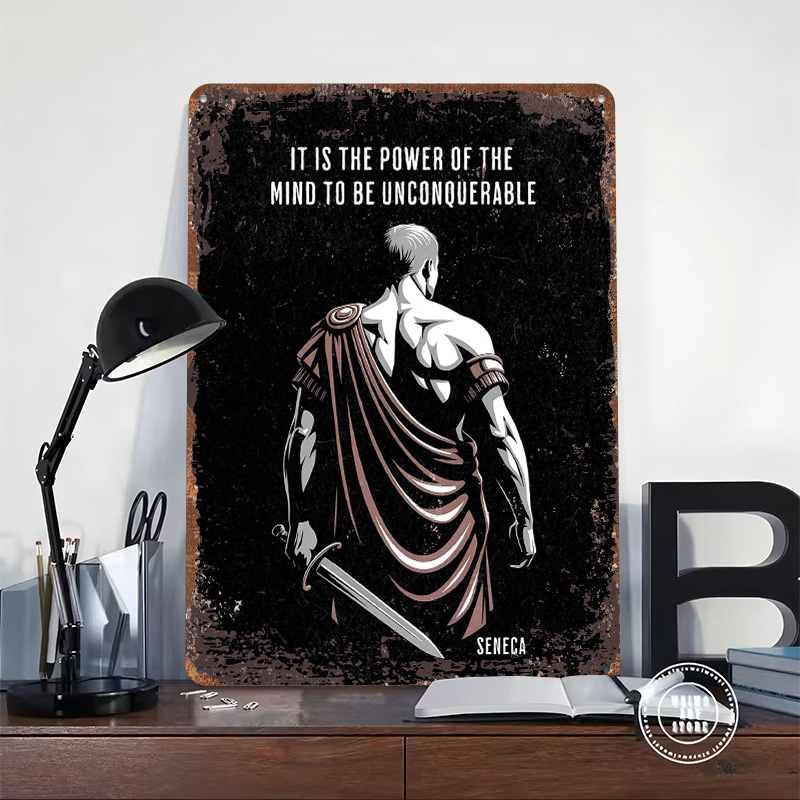Seneca Stoic Quote Metal Poste - Home Decor Quotes On Wall ulasan dan harga