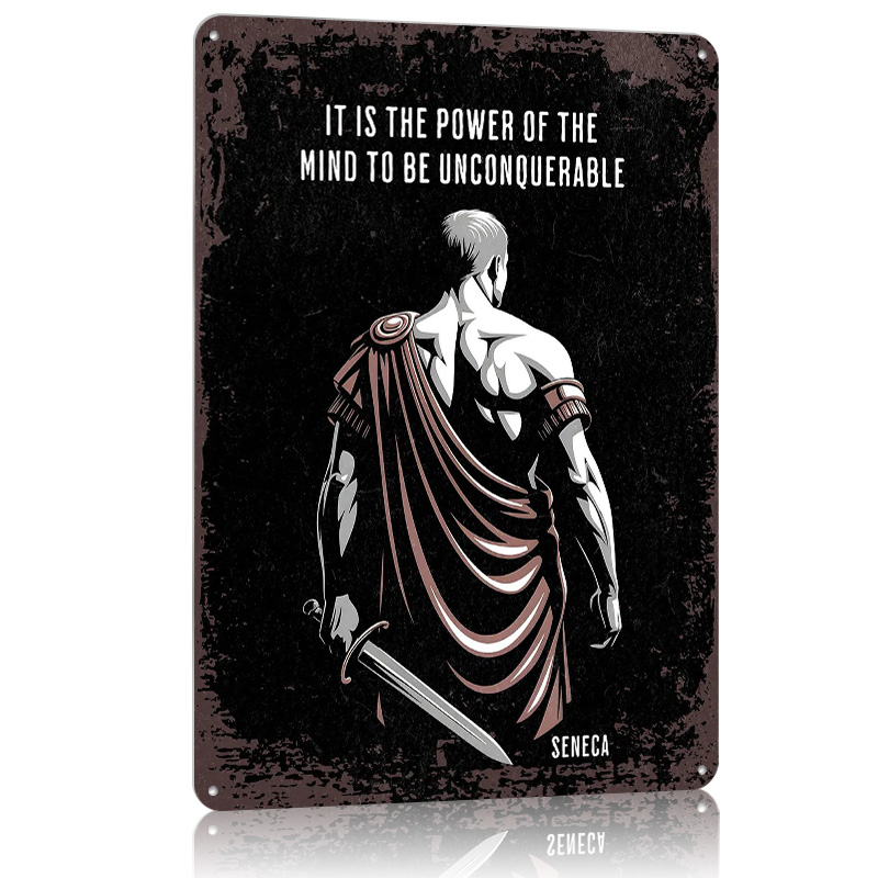 Seneca Stoic Quote Metal Poste - Home Decor Quotes On Wall ulasan dan harga