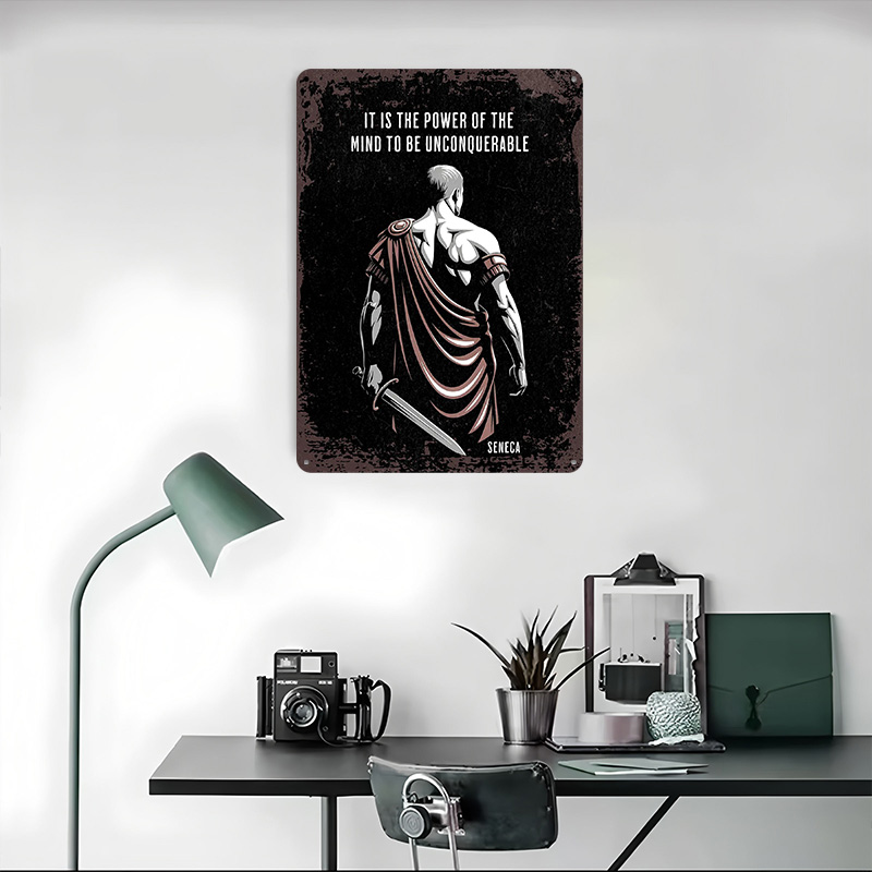 Seneca Stoic Quote Metal Poste - Home Decor Quotes On Wall ulasan dan harga