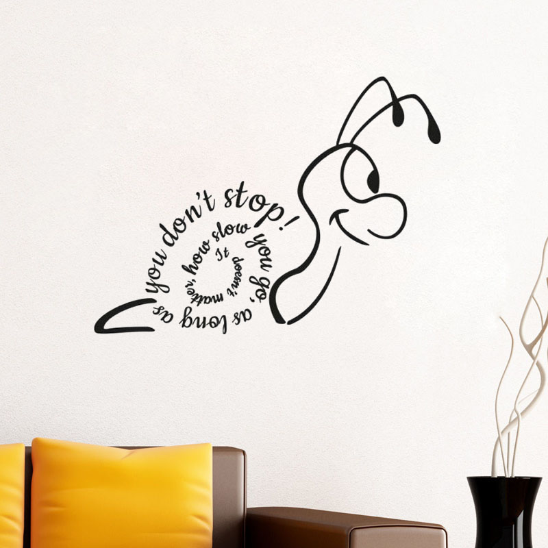 Creative Snail Wall Sticker It - Home Decor How To ulasan dan harga