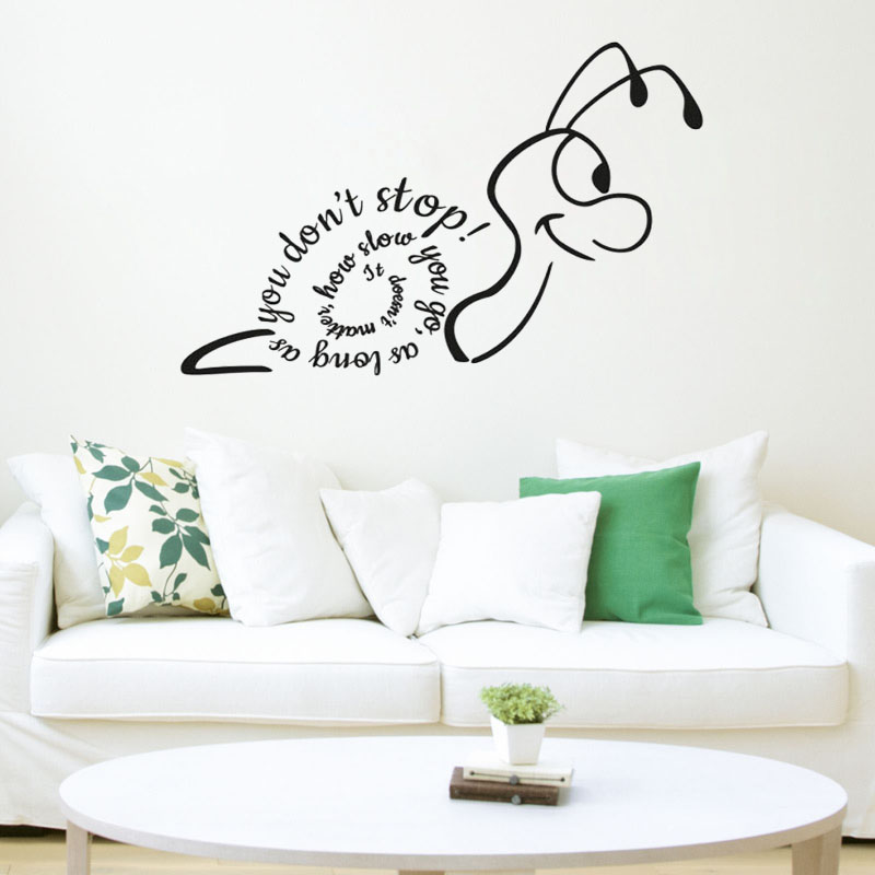 Creative Snail Wall Sticker It - Home Decor How To ulasan dan harga