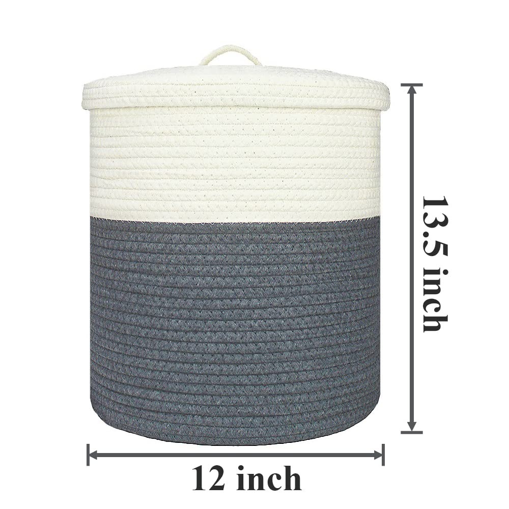 Cotton Rope Storage Basket wit - Home Decor Hampers ulasan dan harga
