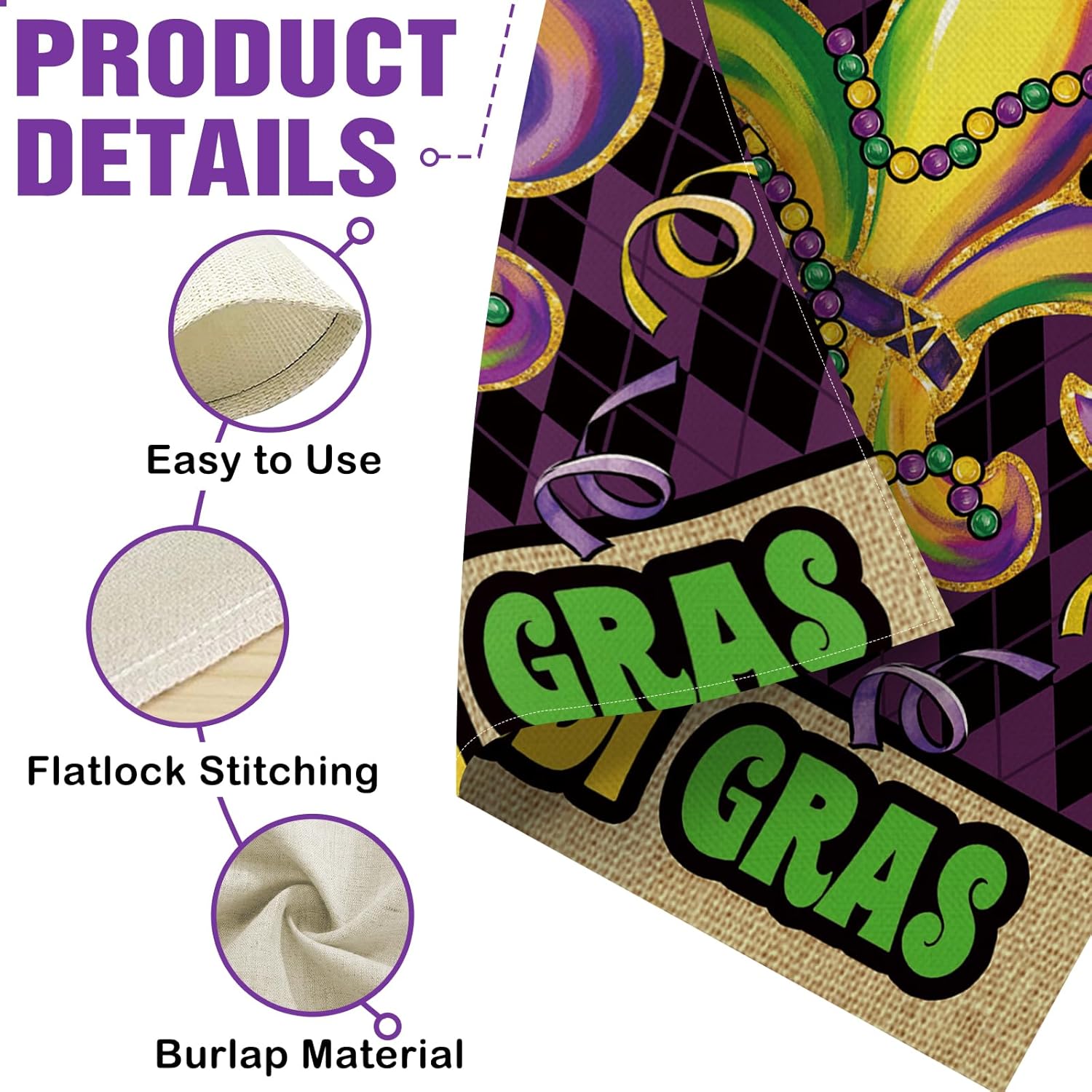 Dyrenson Mardi Gras Fleur De L - Home Decor New Orleans ulasan dan harga