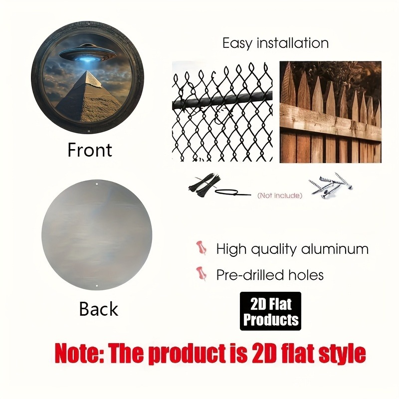 Pyramid UFO Theme Round Alumin - Home Decor Theme ulasan dan harga