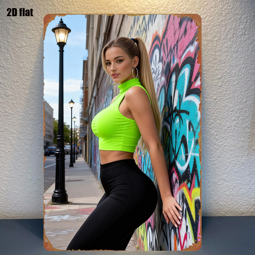 2D Vintage Metal Sign Street A - Home Decor Game ulasan dan harga