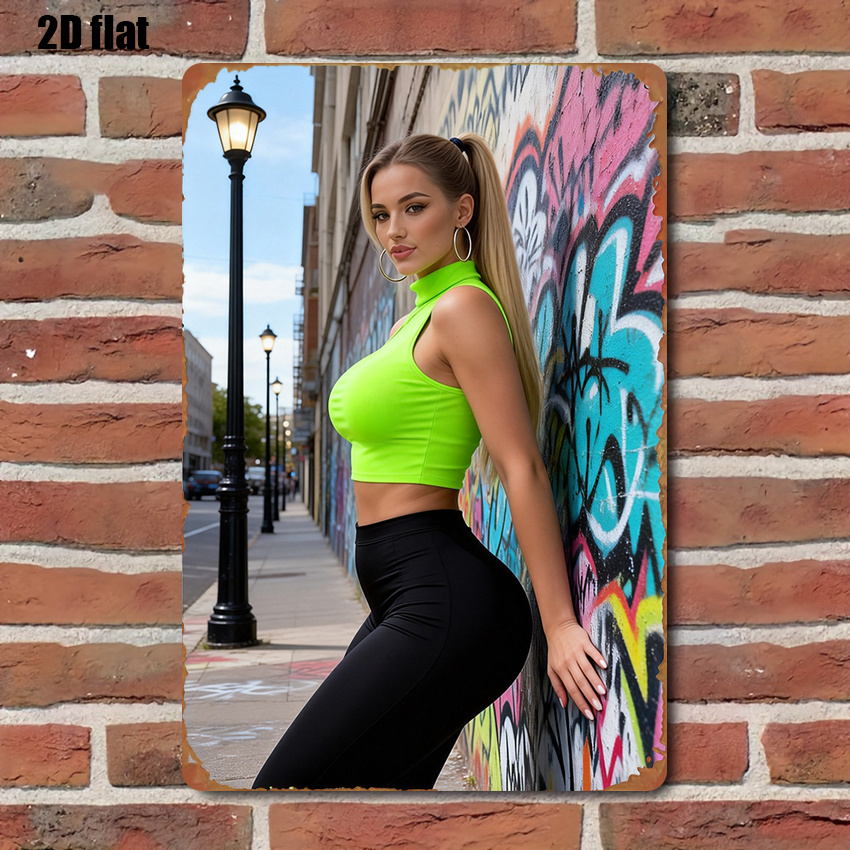 2D Vintage Metal Sign Street A - Home Decor Game ulasan dan harga