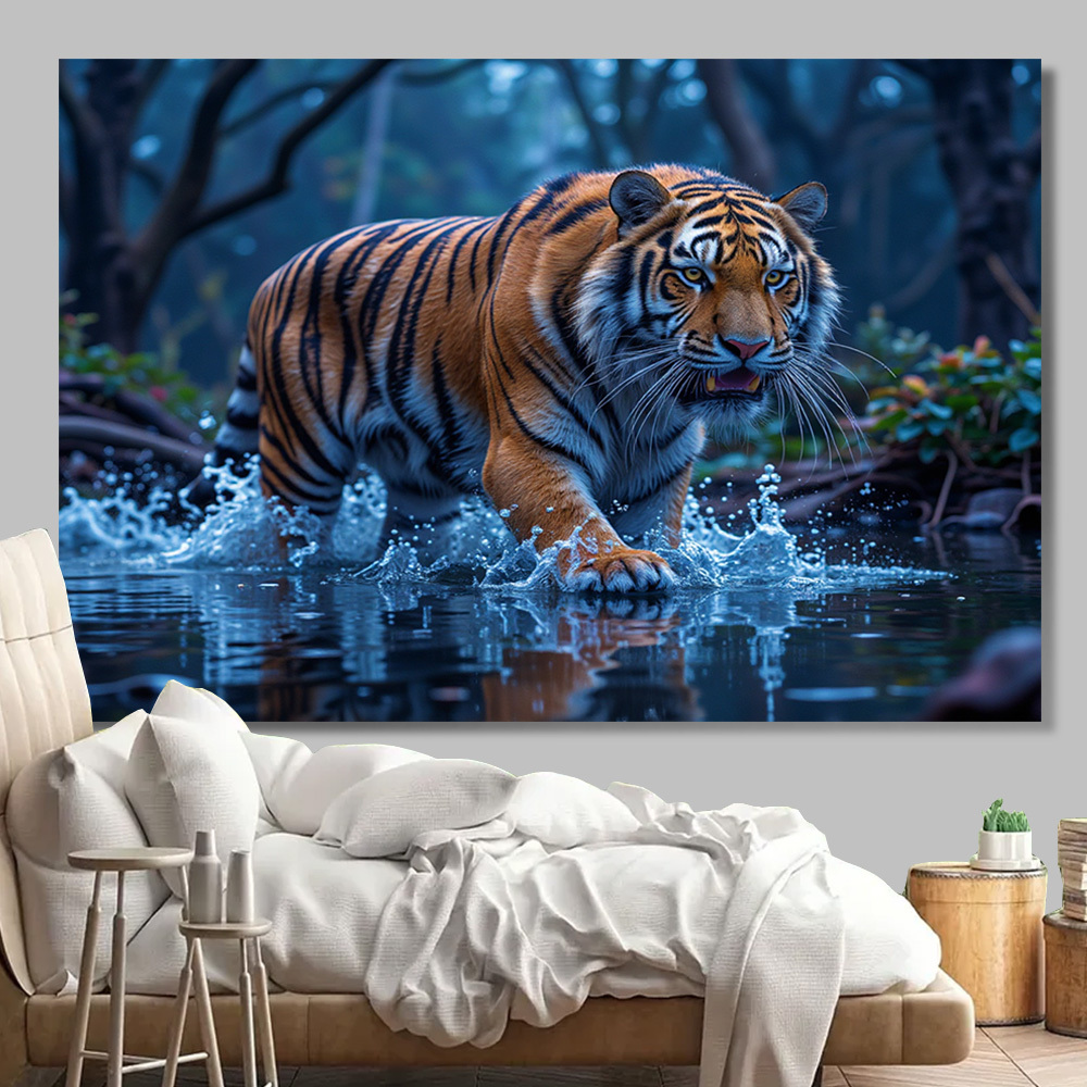 Majestic Tiger Tapestry - Wild - Aesthetic Tapestry ulasan dan harga
