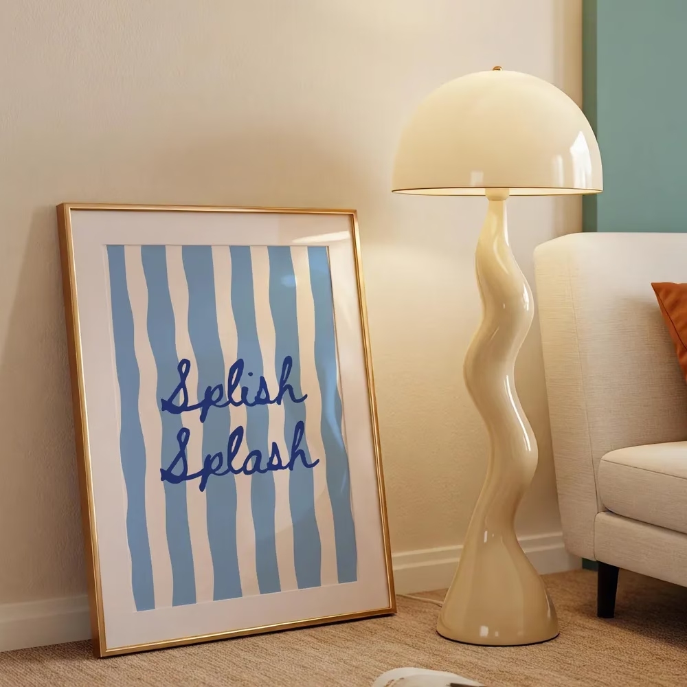 Modern Splish Splash Blue Stri - Home Decor Quotes ulasan dan harga