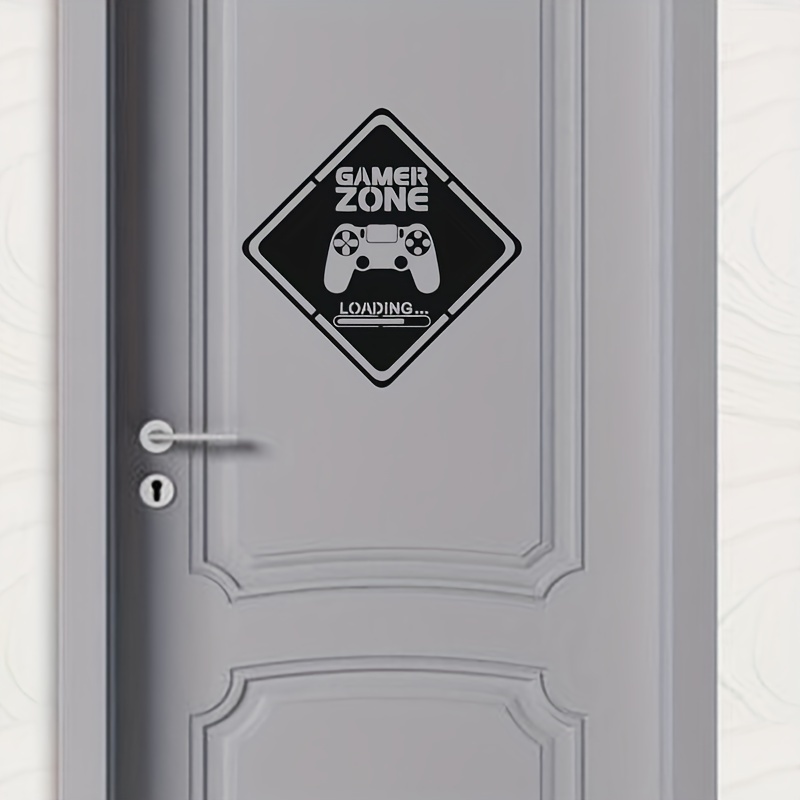 1pc Gamer Zone Door Decal Wall - Home Decor Video ulasan dan harga