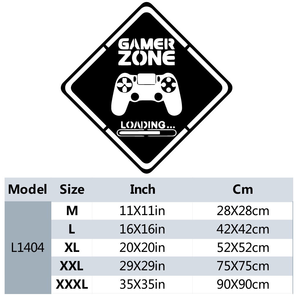 1pc Gamer Zone Door Decal Wall - Home Decor Video ulasan dan harga