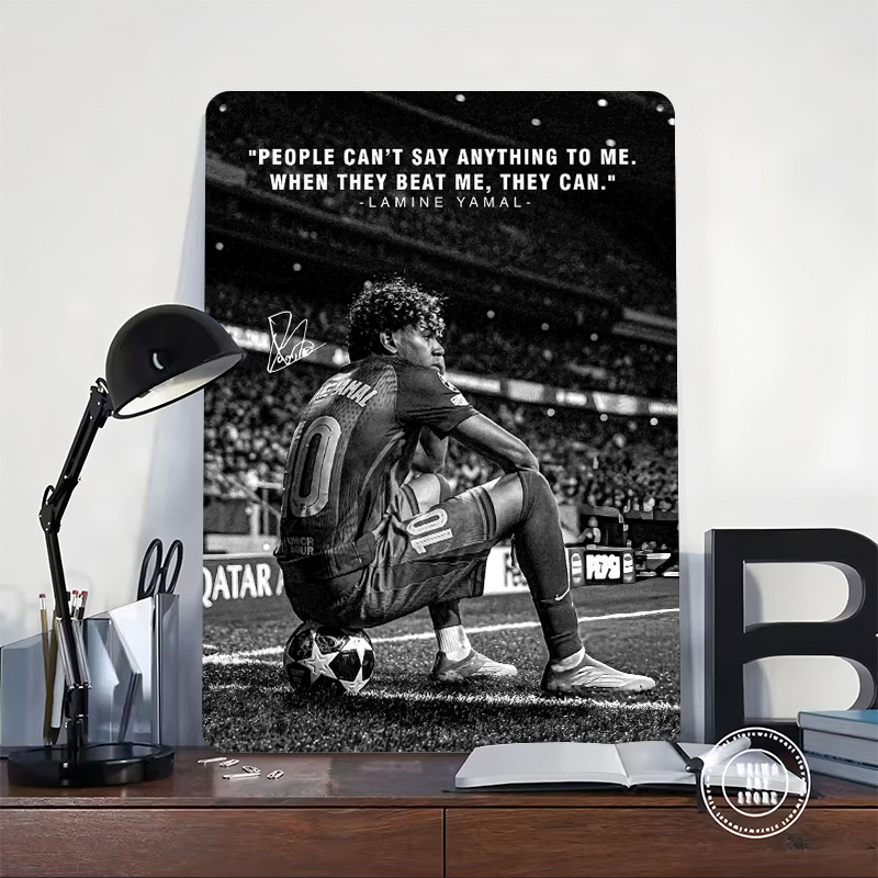 Lamine Yamal Quote on Soccer F - Home Decor Quotes On Wall ulasan dan harga