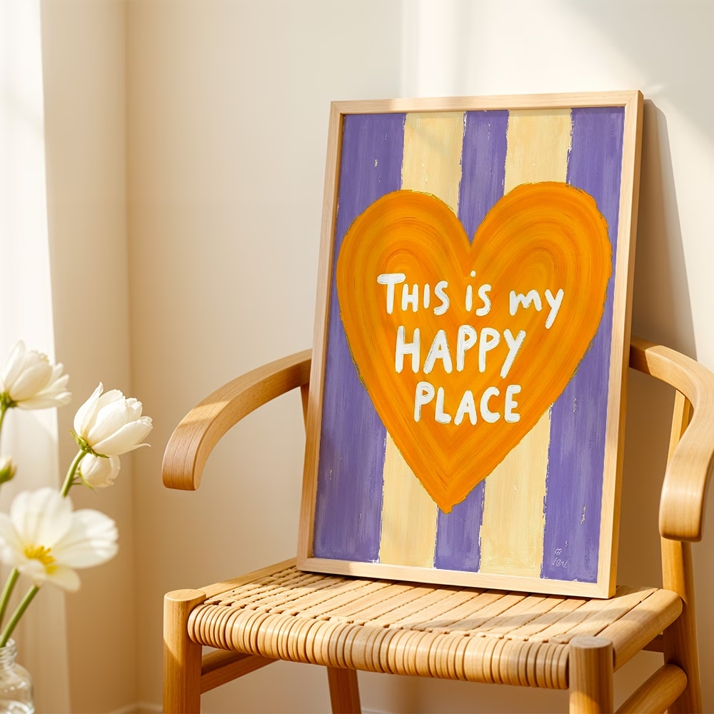 Modern,Retro This Is My Happy  - Home Decor On Wall ulasan dan harga