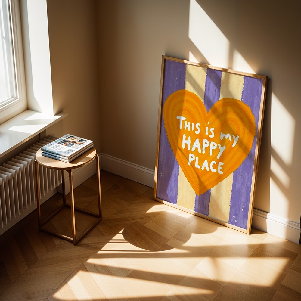 Modern,Retro This Is My Happy  - Home Decor On Wall ulasan dan harga