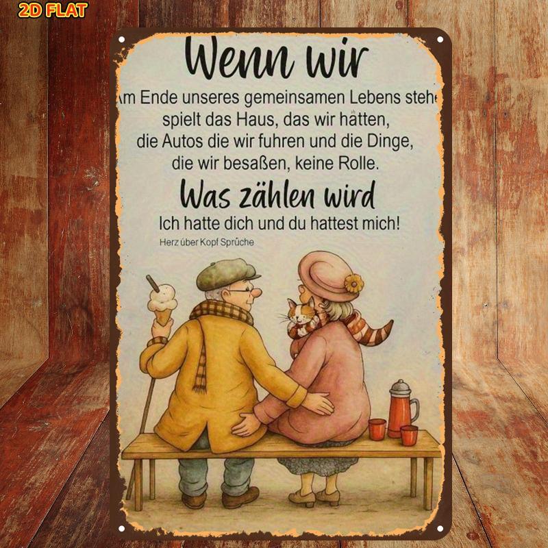 Couple Sitting on Bench Quote  - Home Decor Quotes On Wall ulasan dan harga