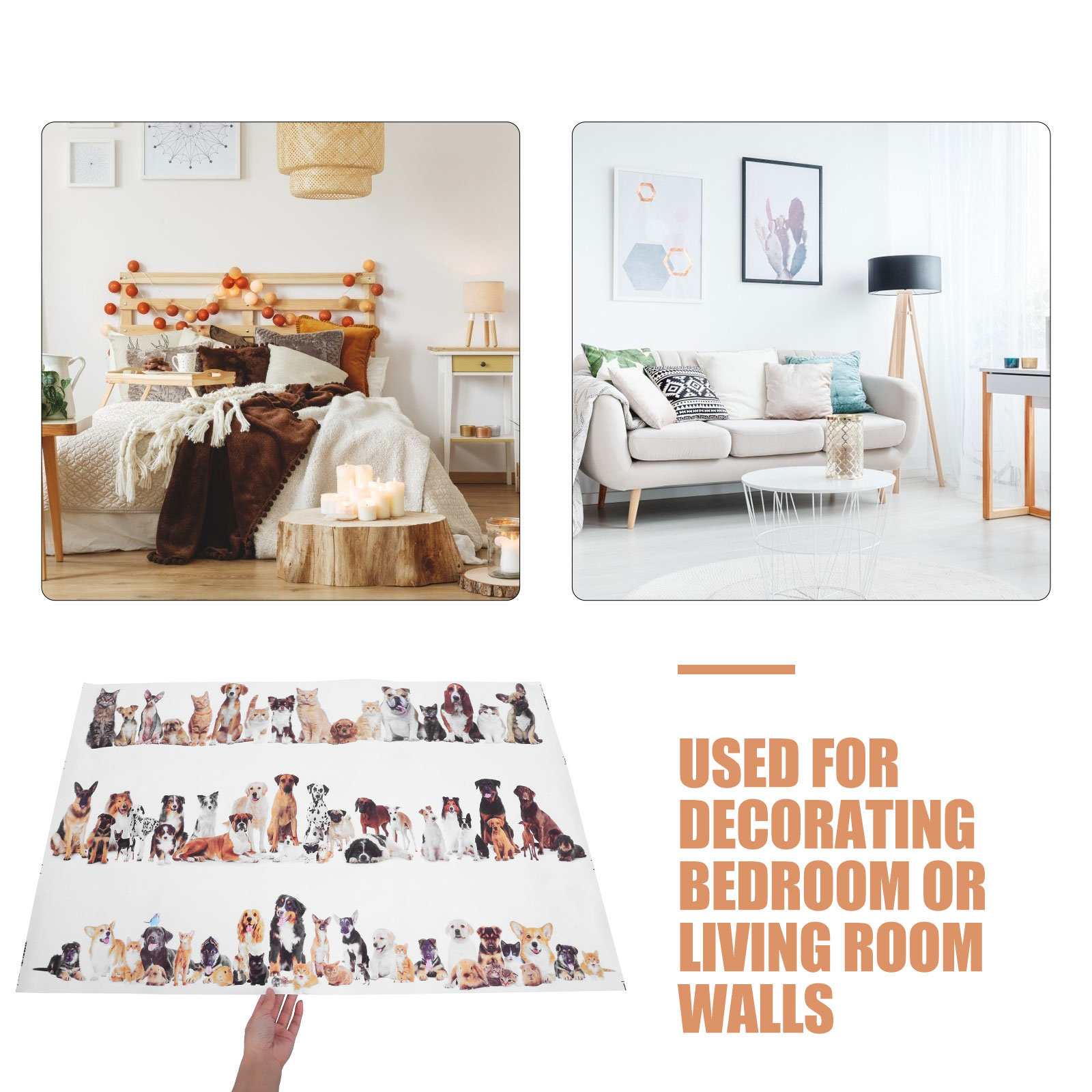 Decor Wall Art Stickers Home D - Home Decor Wallpaper ulasan dan harga