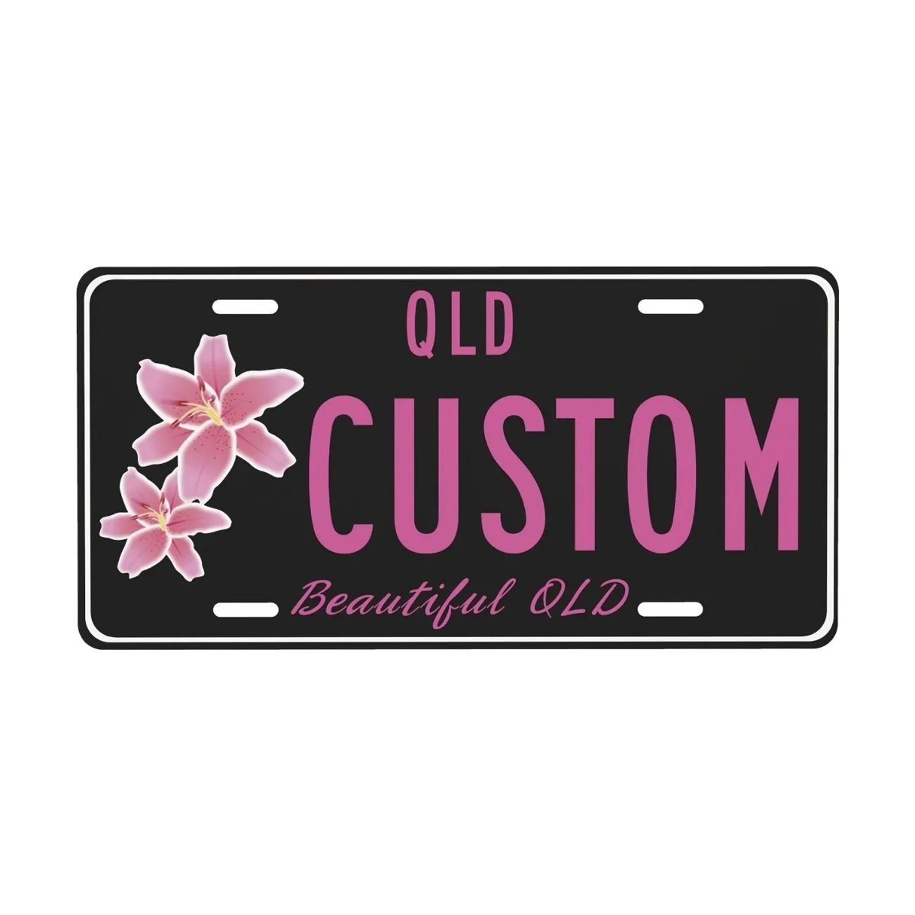 Custom Text Aluminum License P - Home Decor Theme ulasan dan harga