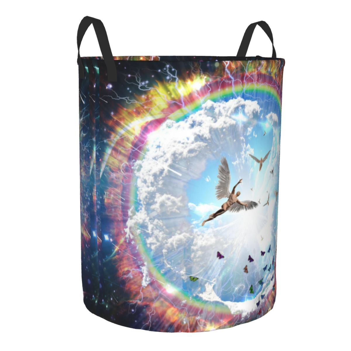 Vivid Galaxy Angels Round Laun - Home Decor Hampers ulasan dan harga