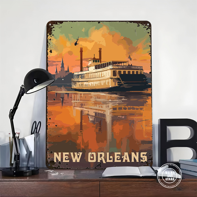 Travel to New Orleans Printed  - Home Decor New Orleans ulasan dan harga