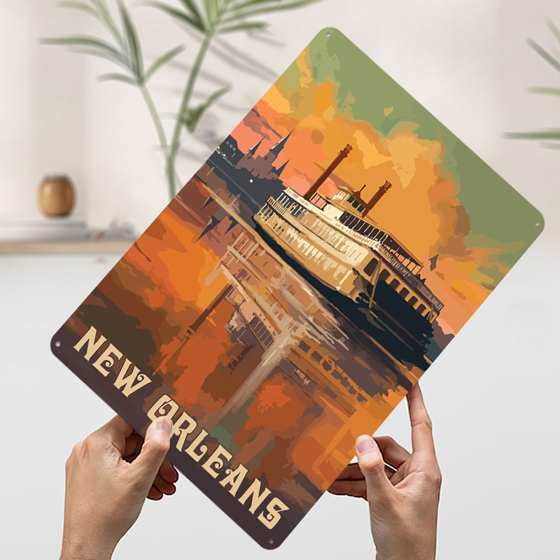 Travel to New Orleans Printed  - Home Decor New Orleans ulasan dan harga