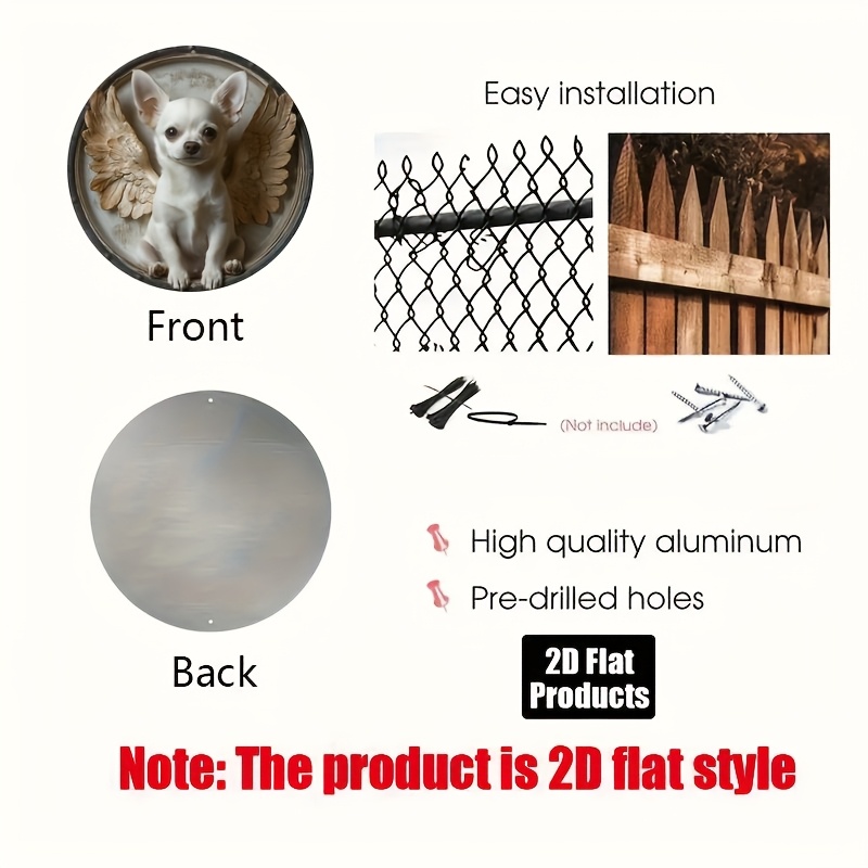 2D Flat, 1pc, Chihuahua Theme, - Home Decor Theme ulasan dan harga