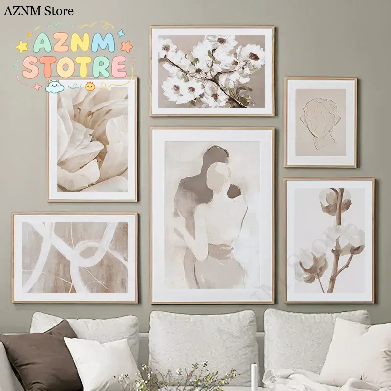 Beige Peach Blossom Swan Lover - Home Decor Japandi ulasan dan harga