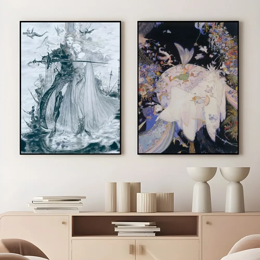 Yoshitaka Amano Final Fantasy  - Home Decor Game ulasan dan harga