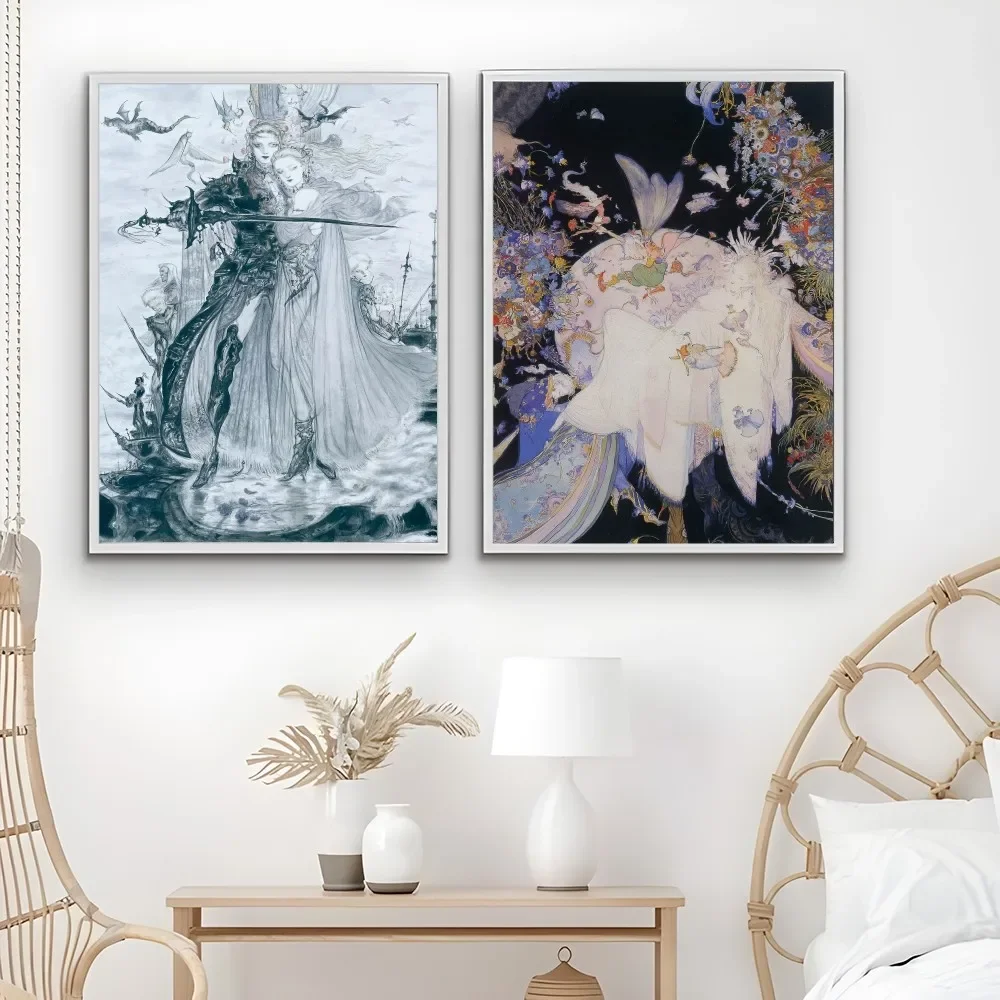 Yoshitaka Amano Final Fantasy  - Home Decor Game ulasan dan harga