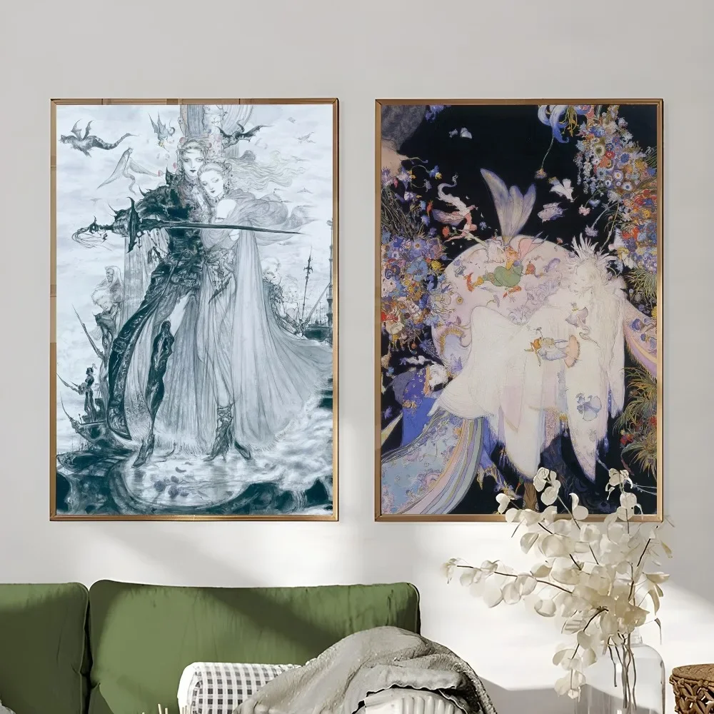 Yoshitaka Amano Final Fantasy  - Home Decor Game ulasan dan harga