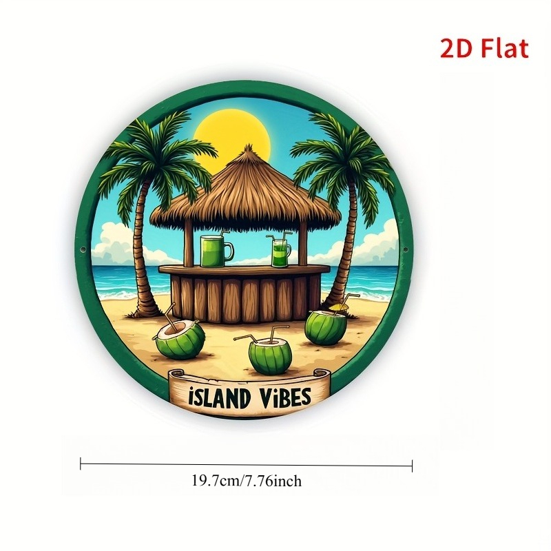1pc Tropical Beach Bar Aluminu - Home Decor Theme ulasan dan harga