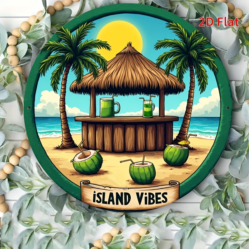 1pc Tropical Beach Bar Aluminu - Home Decor Theme ulasan dan harga