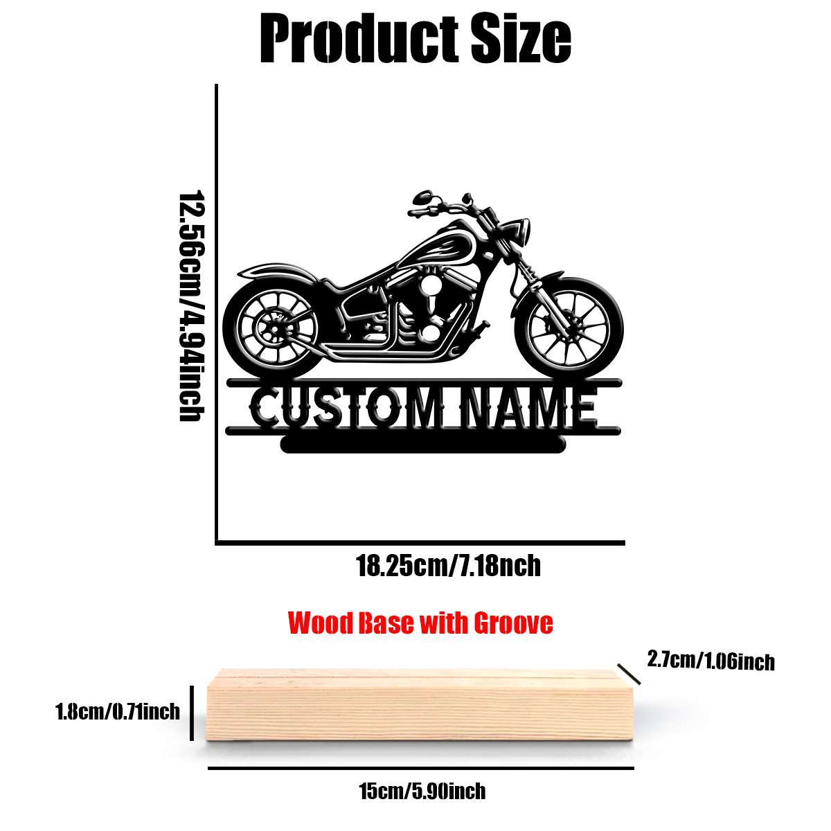 1Pc Csutom Name Road Motorbike - Home Decor Product ulasan dan harga