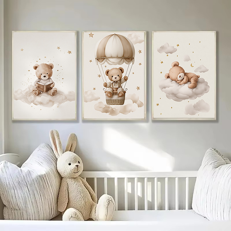 3pcs/set Bohemian Teddy Bear A - Home Decor Kit ulasan dan harga